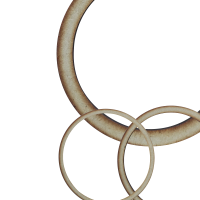 Aro MDF 10 Cm (Aprox) X 3 mm - Imagen 3