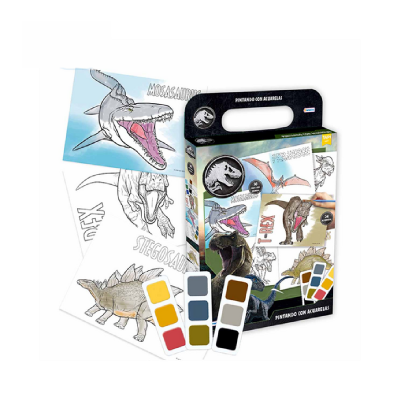 Pintando Con Acuarelas Jurassic World - Imagen 2