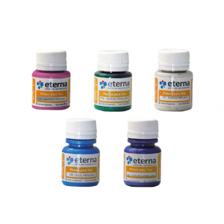 Pintura Para Tela Colores Perlados X 37 ml