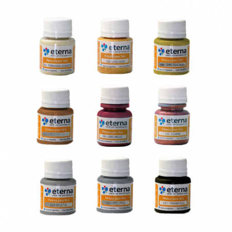 Pintura Para Tela Colores Metalizados X 37 ml