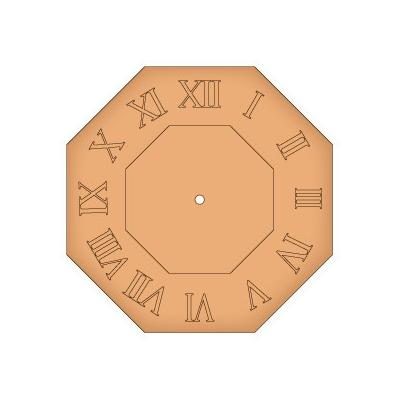 Reloj Octogonal Num Romanos DEC051