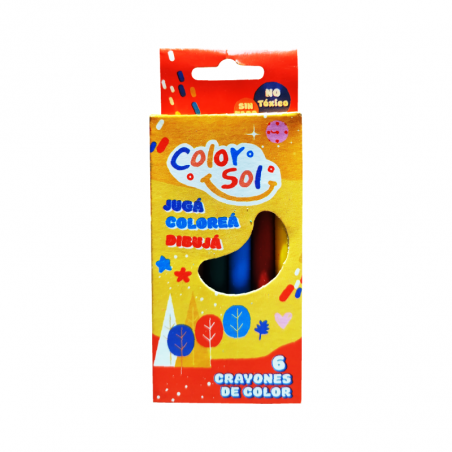Crayones Color Sol X 6 Colores