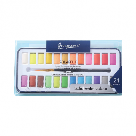 Set De Acuarela Profesional X 24 Colores