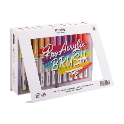 Marcador Acrílico Punta Pincel X 24 Colores - Imagen 2