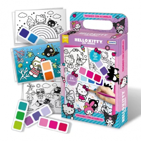 Pintando Con Acuarelas Hello Kitty