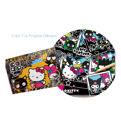 Libreta Scratch Wow Hello Kitty - Imagen 2