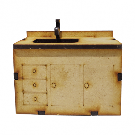 Bajo Mesada Laser Para Casa De Muñecas