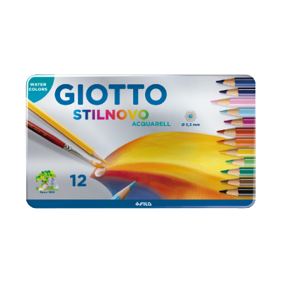 Lápices Stilnovo Acquarell Lata X 12 Colores