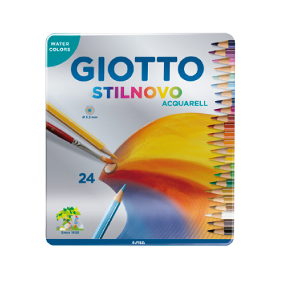 Lápices Stilnovo Acquarell Lata X 24 Colores