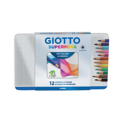 Lápices Supermina Lata X 12 Colores