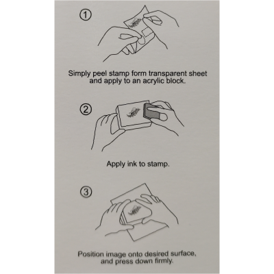 Sello De Goma Flores Chicas - Imagen 2