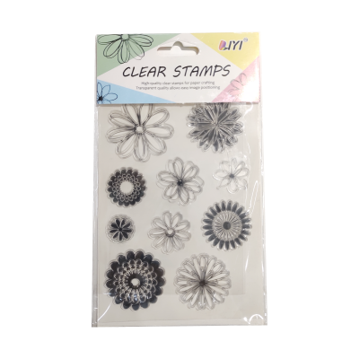 Sello De Goma Flores Grandes