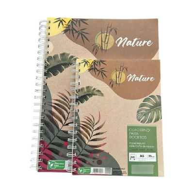 Block Anillado Papel Natural 60 Hjs 75 Grs A5 - Imagen 2