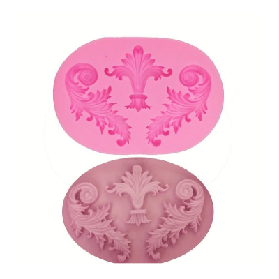 Molde De Silicona Ornamento X 3 10 X 7 Cm H01-001E6