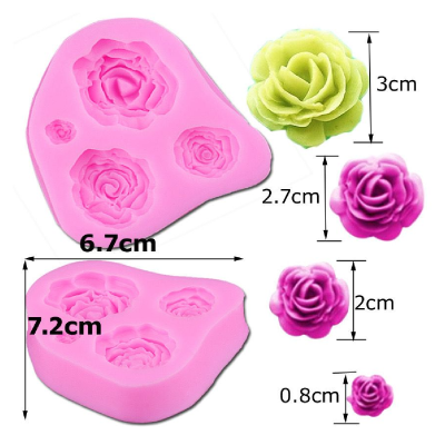 Molde De Silicona Rosas 7 X 6 Cm G76-002R6 - Imagen 2