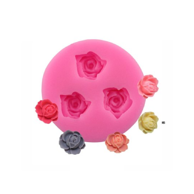 Molde De Silicona Rosas Chicas 4 X 4 Cm H01-002W6