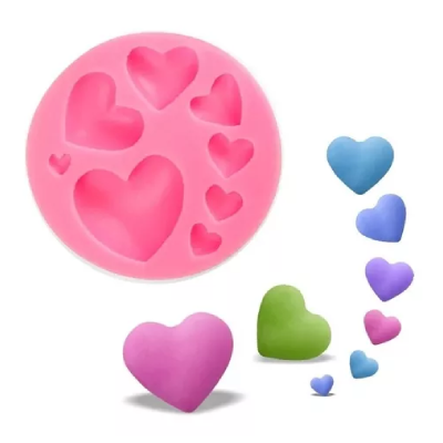 Molde De Silicona Corazones 7 Cm G72-040F10 - Imagen 2