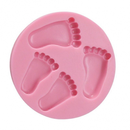Molde De Silicona Pies 9 X 9 Cm H01-005A6