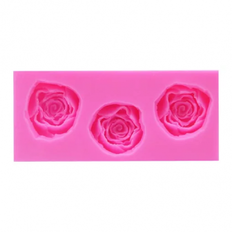 Molde De Silicona Rosas 13 X 6 Cm G35-38I7