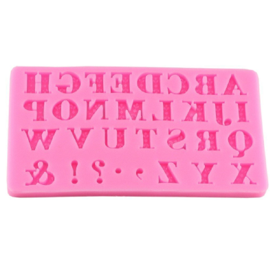 Molde De Silicona Abecedario Y Signos 15 X 8 Cm G77-002C7