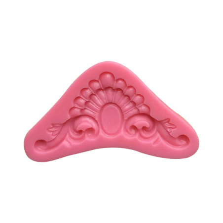 Molde De Silicona Ornamento 9  X 5 Cm H01-001C6