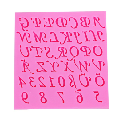 Molde De Silicona Abecedario 11 X 11 Cm G25-002Y6