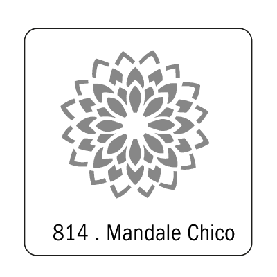 Stencil Mandala China (814) 10 X 10 Cm