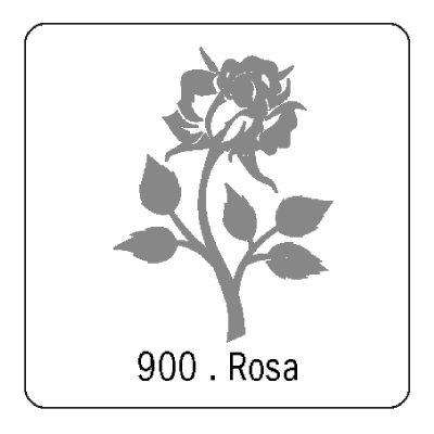 Stencil Rosa (900) 15 X 15 Cm