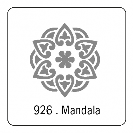 Stencil Mandala (926) 15 X 15 Cm