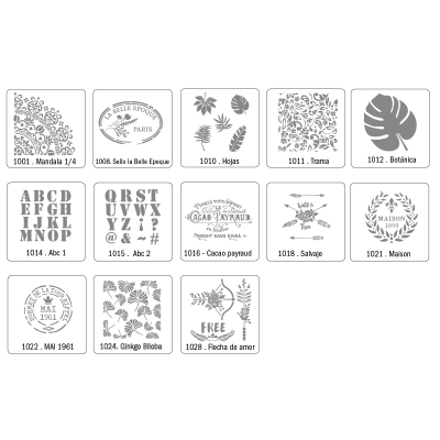 Stencil Sello La Belle Epoque (1008) 30 X 30 Cm - Imagen 2