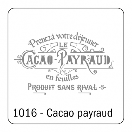 Stencil Cacao Payraud (1016) 30 X 30 Cm