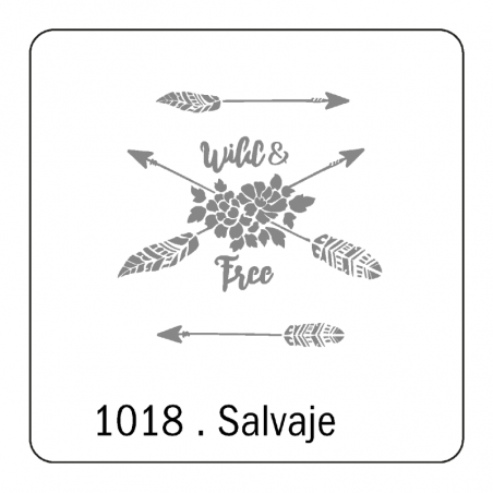 Stencil Salvaje (1018) 30 X 30 Cm