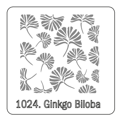 Stencil Ginkgo Biloba (1024) 30 X 30 Cm