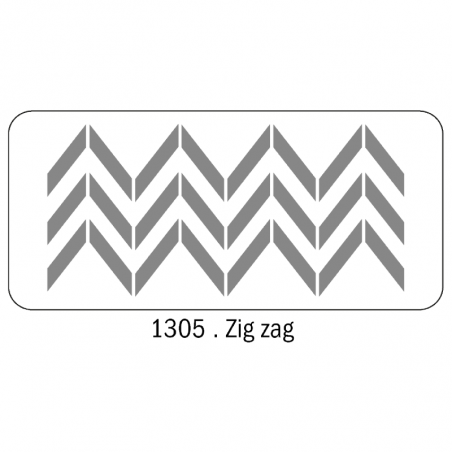 Stencil Zig Zag (1305) 30 X 60 Cm