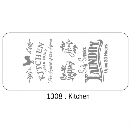 Stencil Kitchen (1308) 30 X 60 Cm