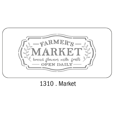 Stencil Market (1310) 30 X 60 Cm