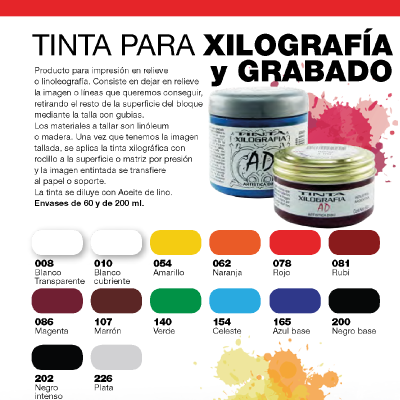 Tinta Para Xilografía X 200 Cc - Imagen 2