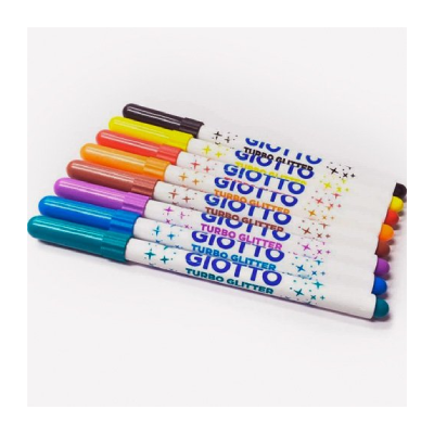 Marcadores Turbo Glitter X 8 Colores - Imagen 3