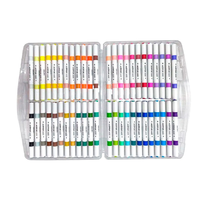 Marcador Acrílico Doble Punta X 48 Colores - Imagen 2