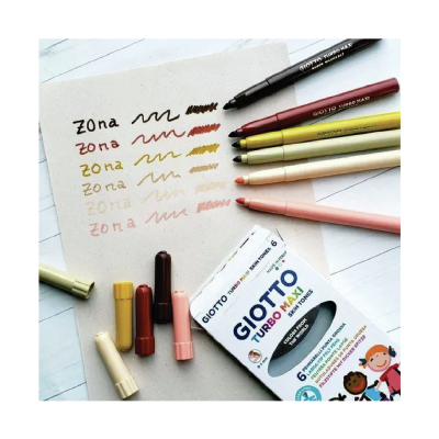 Marcadores Turbo Maxi X 6 Colores - Imagen 3