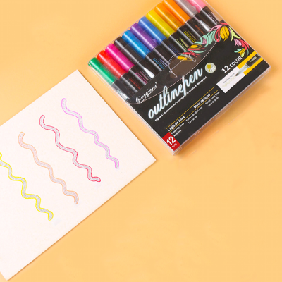 Marcador Outliner X 12 Colores - Imagen 2