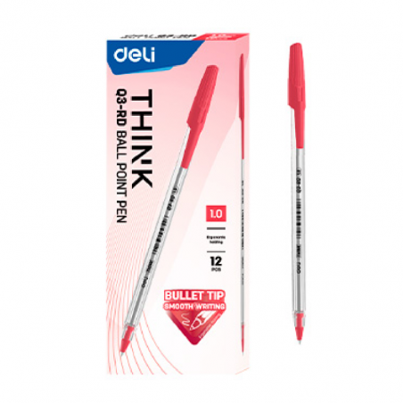 Bolígrafo Think Ball Point 1 Mm Rojo
