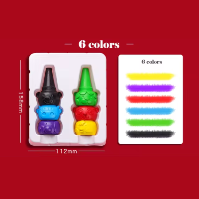 Crayón De Dedo Color Kids X 6 Colores - Imagen 3