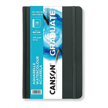 Book Graduate Acuarelle 56 Pag. 250 Grs 14 X 21,6 Cm