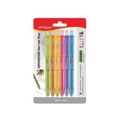 Boligrafo Advanced Gel Ink X 6 Colores