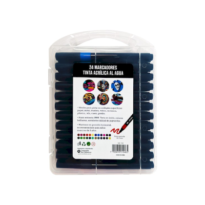 Marcador Acrílico Valija X 24 Colores - Imagen 2