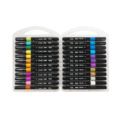 Marcador Acrílico Valija X 24 Colores - Imagen 3