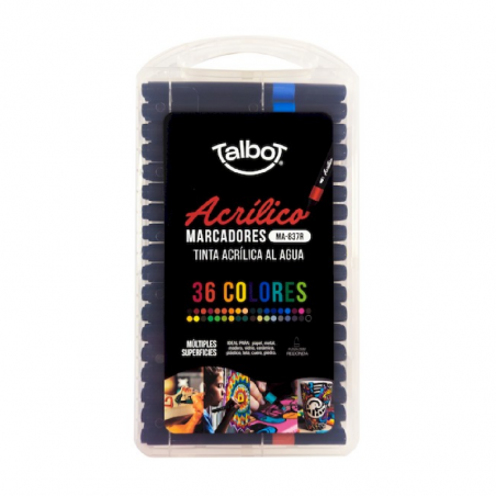 Marcador Acrílico Valija X 36 Colores