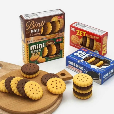 Gomas De Borrar Galletitas X 5 - Imagen 2