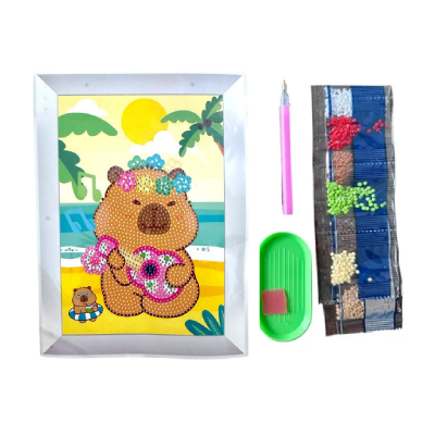 Diamond Painting Capybara Guitarra